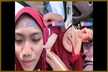 Jilbab Cantik Ini Live Nyepong Di Mobil